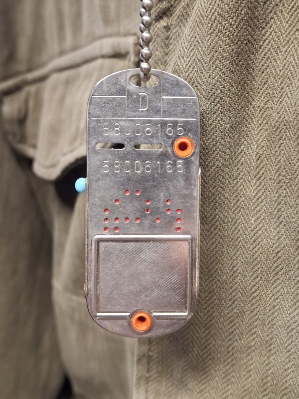 Bundeswehr Erkennungsmarke mit Strahlendosimeter
